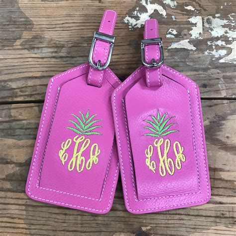 monogrammed luggage tags australia.